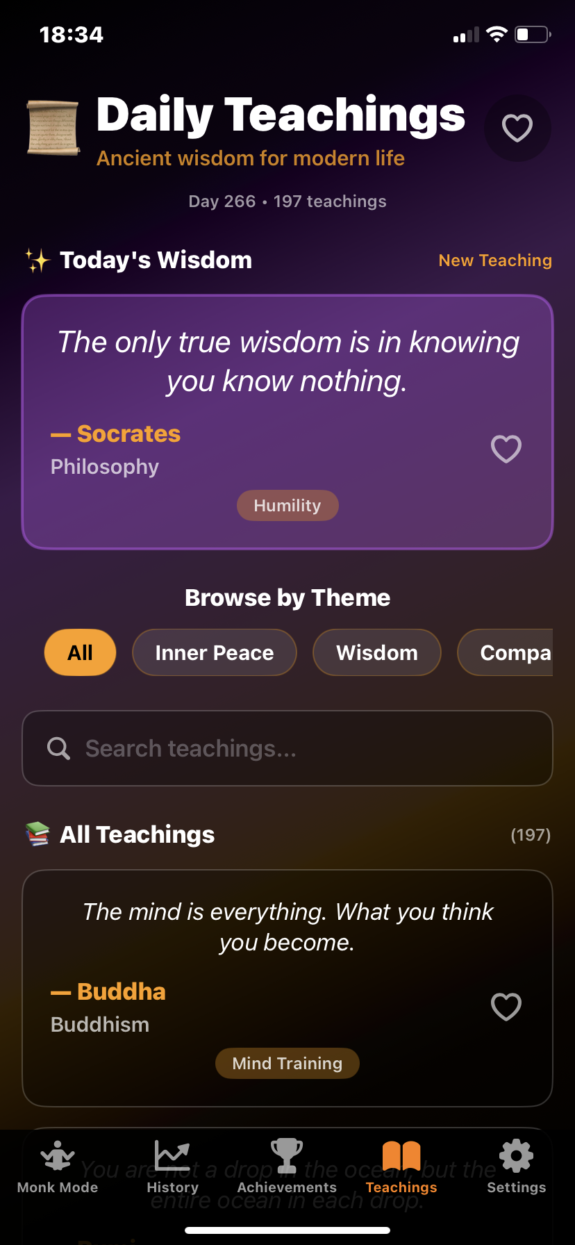 Saffron App Daily Teachings